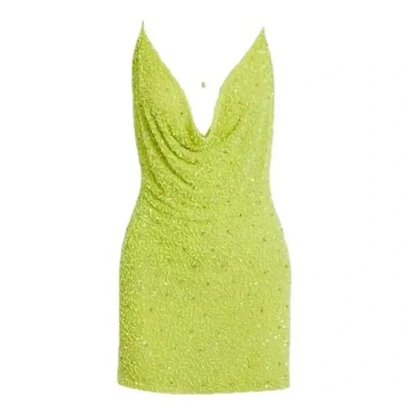 NWT retrofete $495 sequined-embellished dress